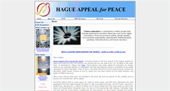 Desktop Screenshot of haguepeace.org