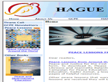 Tablet Screenshot of haguepeace.org